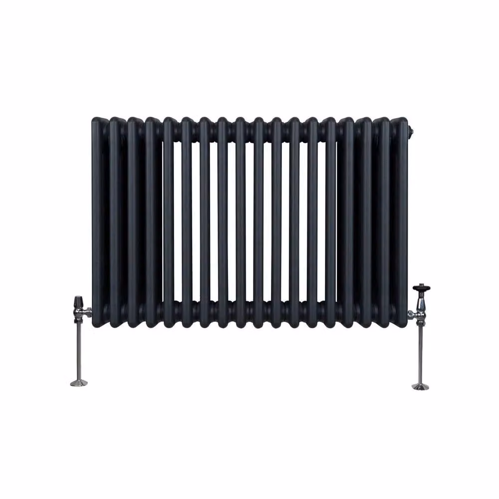 Monstershop Traditional 3 Column Steel Radiator in Anthracite Grey, W/D/H: 60.0 x 10.0 x 83.2 cm – 2