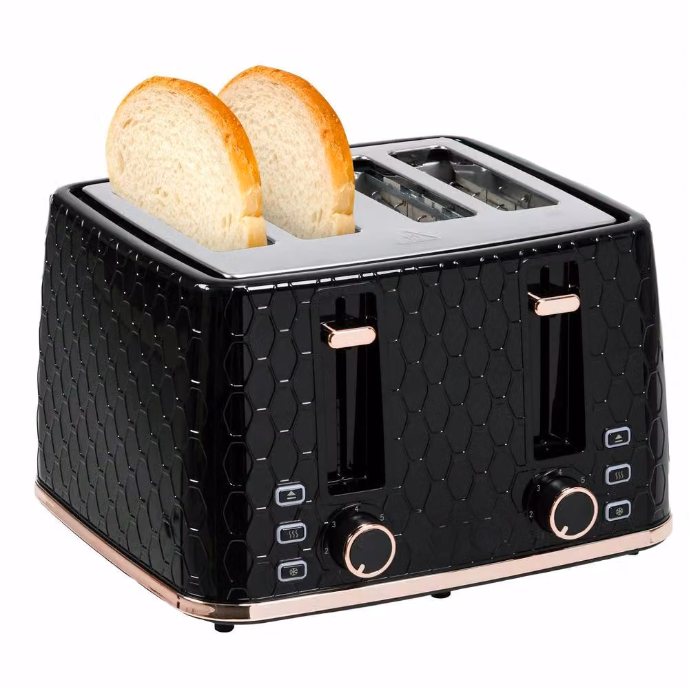 STILVORA 4 Slice Toaster with 7 Browning Levels in Black – 3