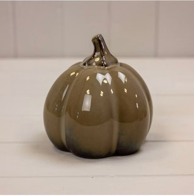 KDMD Caramel Cosy Ceramic Pumpkin in Light Brown