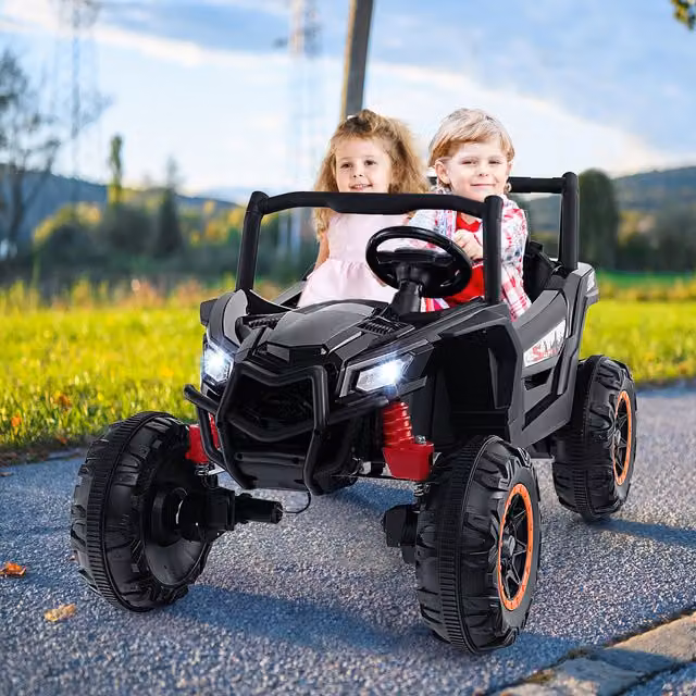 Costway Kids Electric Ride on UTV Car, Black