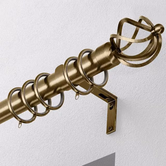 Terrys Cage 28mm Metal Curtain Pole in Gold