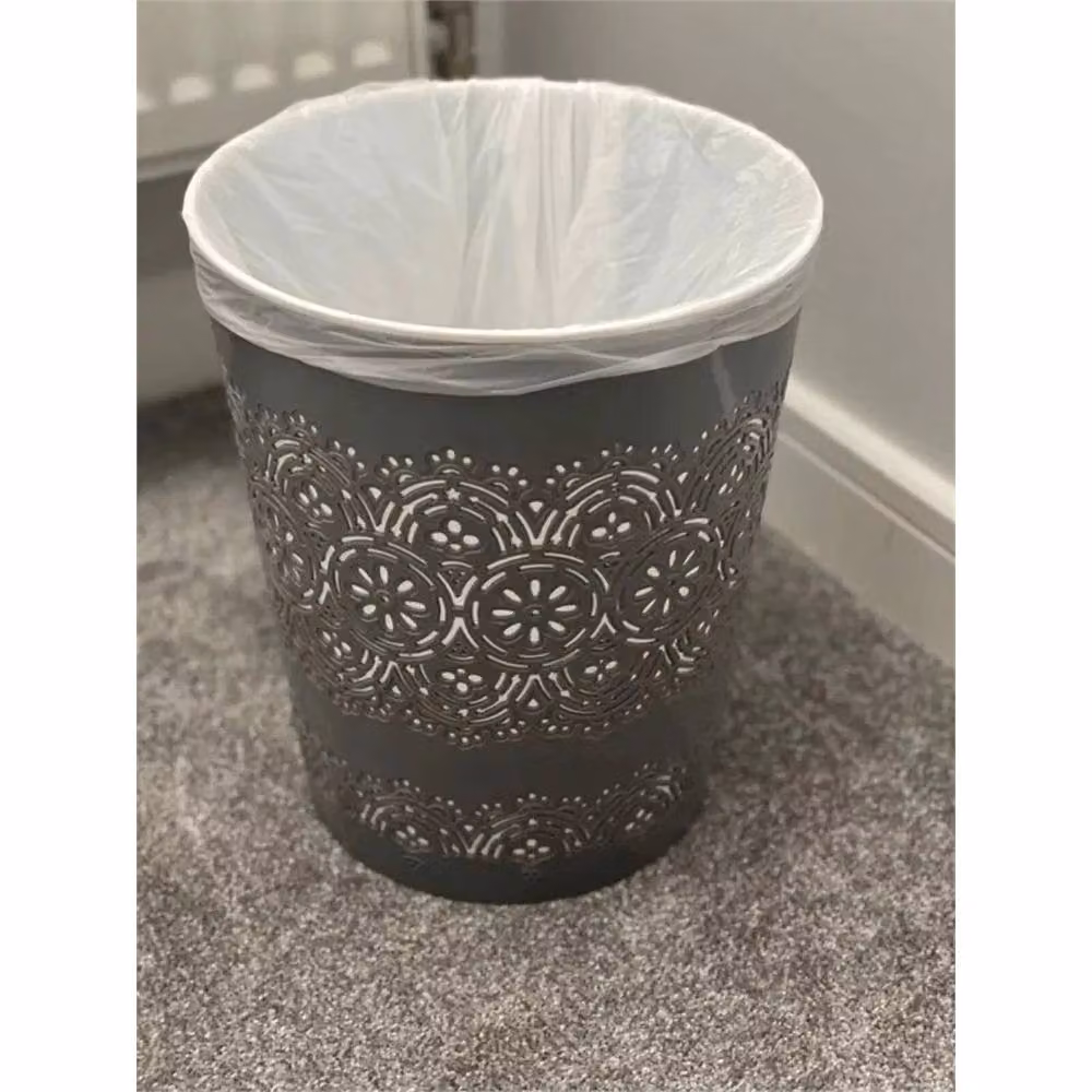 PAWNORA 9 Litre Waste Paper Bin, Light Grey – 2
