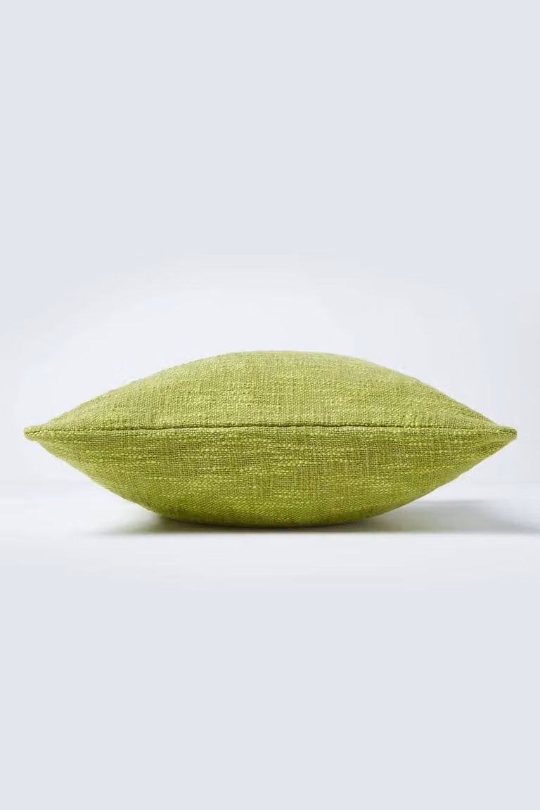 Homescapes Nirvana Cotton Cushion Cover in Green, W/D/H: 60 x 60 x 1 cm