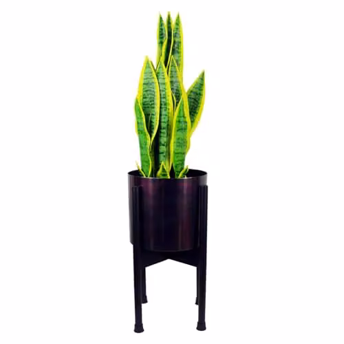 LeafUK Gold and Multicolour Metal Leaf Planter for Tabletop Use – 2