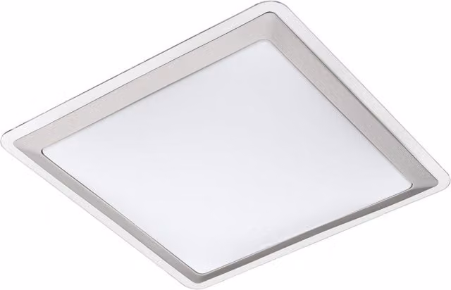 Loops LED Wall and Ceiling Flush Light in White and Silver