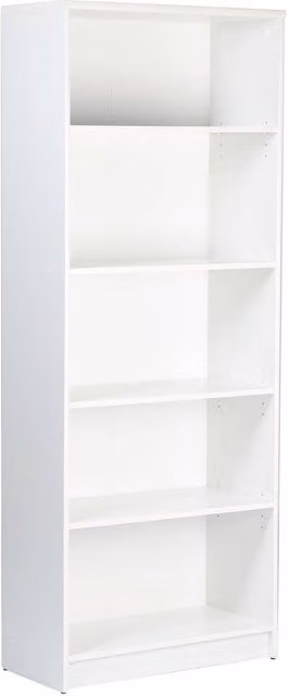 Designa Glossy White Minimalist Freestanding Bookcase, Height: 203.2 cm