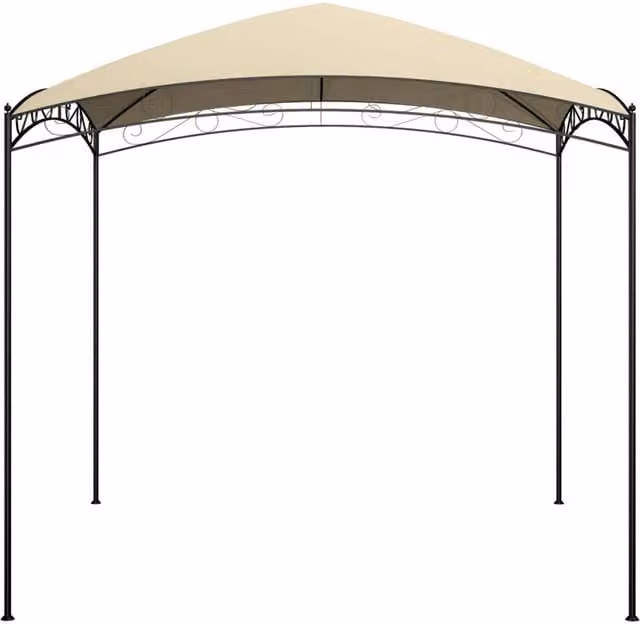 Berkfield Home Hip Roof Gazebo in Beige, W/D/H: 300 x 300 x 265 cm