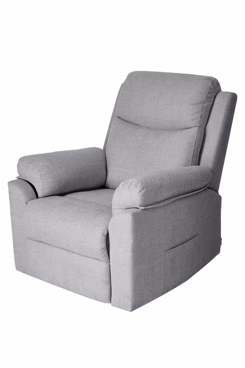 Living and Home Grey Velvet Single Recliner Armchair – 2