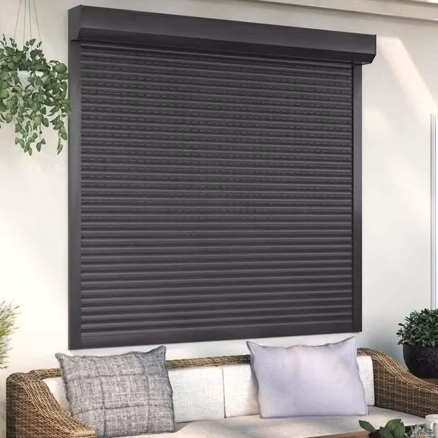Berkfield Home Manual Aluminium Roller Shutter, Anthracite, W: 160 cm, H: 150 cm