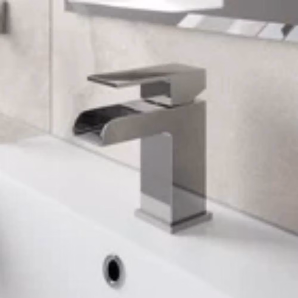 Kelvenix Bathroom Waterfall Bath Shower Mixer Tap in Silver – 3
