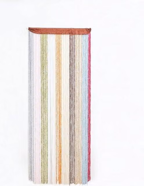 FLAVORA Multicolour Striped String Door or Window Curtain