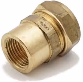 Primaplus Compression Adaptor 22mm x 1/2" Female, Grey