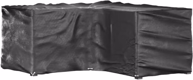 Berkfield Home L-Shaped Garden Furniture Covers, 2 Pack, Black, W/D/H: 215 x 215 x 90 cm – 1