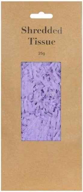 KDMD Lilac Shredded Tissue Paper 25g, 10 Pack – 1