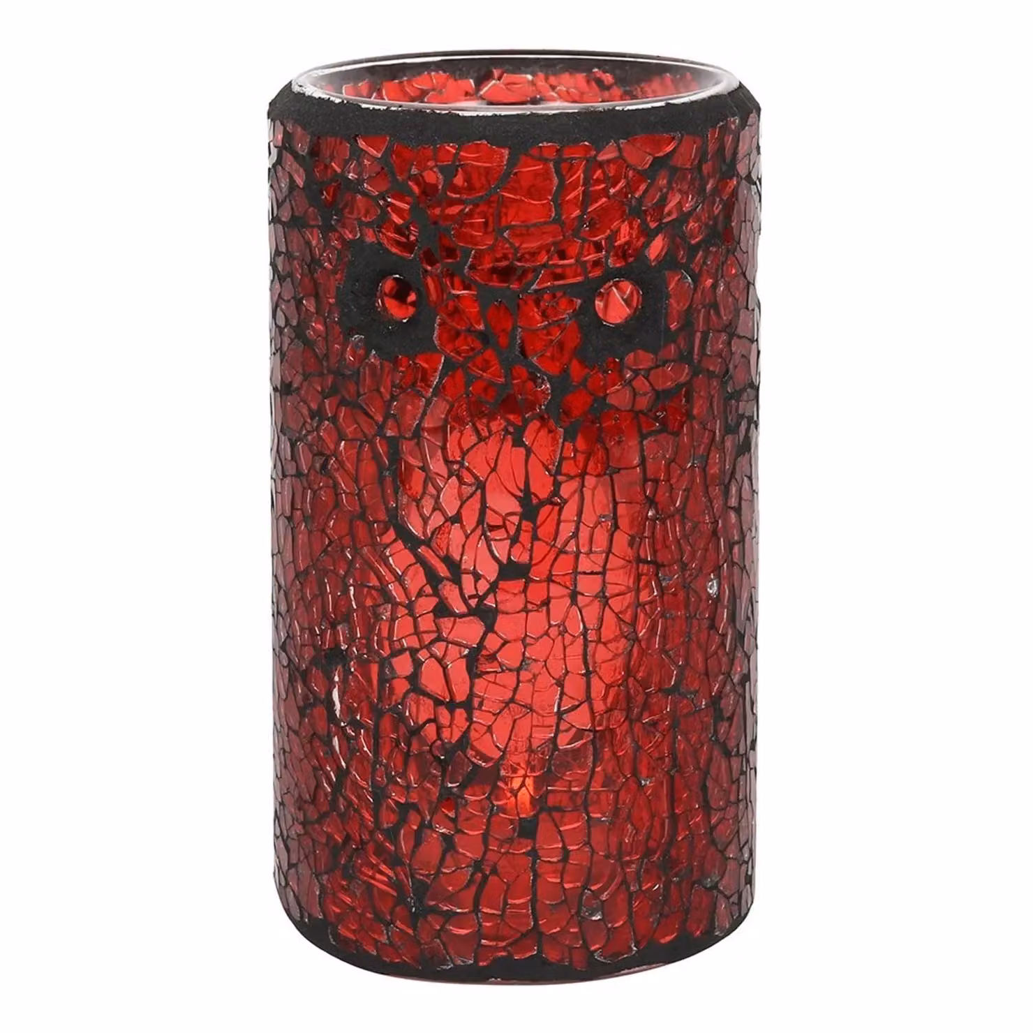 Something Different Red Pillar Glass Tealight Oil Burner – 2