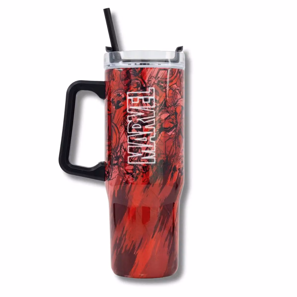 Marvel Insulated Stainless Steel Rambler Mug with Lid, Red, 940 ml – 3
