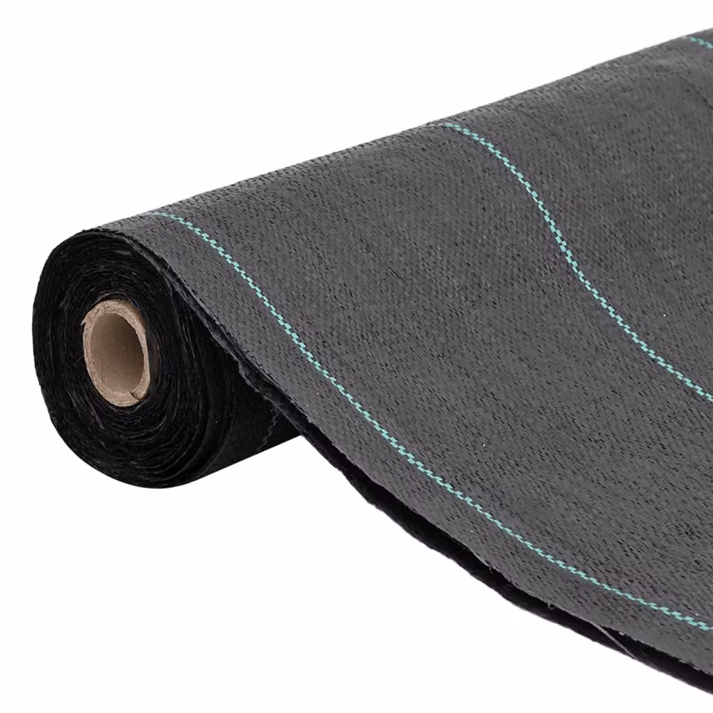 Berkfield Home Black Weed Membrane, W: 1.5 m, L: 10 m – 2