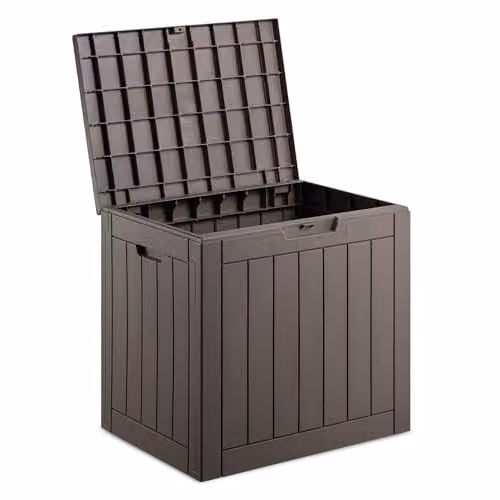 VonHaus 118L Garden Storage Box in Grey – 5