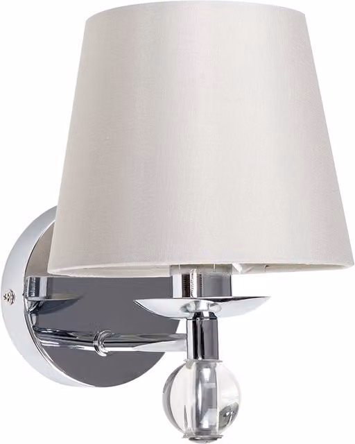 ValueLights Bryantt Modern Silver and Chrome Crystal Indoor Wall Light