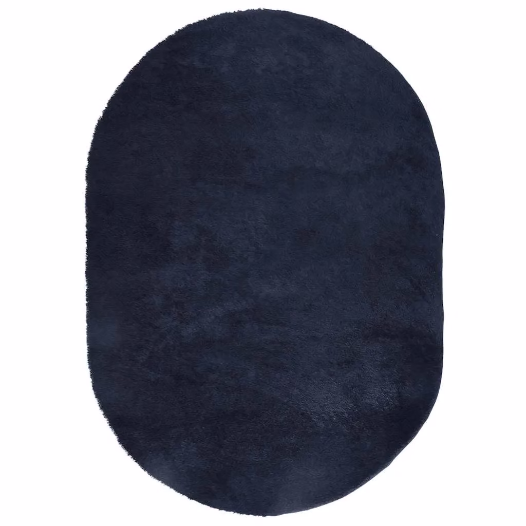 Berkfield Home NAVARRA Navy Blue Shaggy High Pile Polyester Rug, W: 300 cm, D: 200 cm – 2