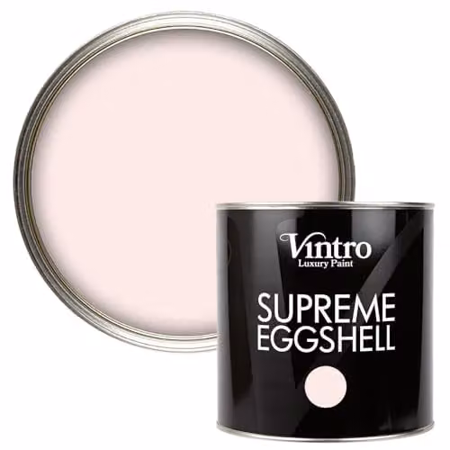 Vintro Eggshell and Satin Furniture Paint for Walls, Wood and Trim, Pink Candyfloss, 2.5 l