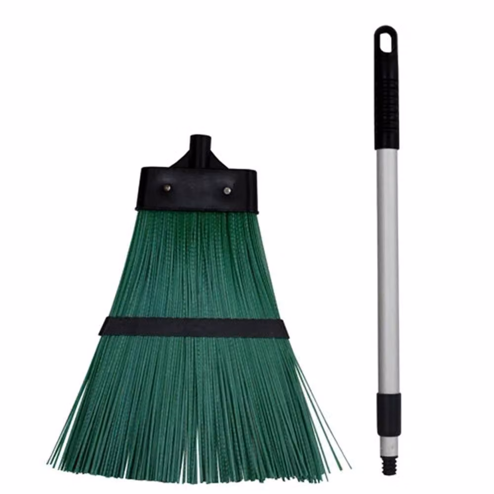 EONLION Green Hard Bristled Broom Brush Rake with Telescopic Handle – 2