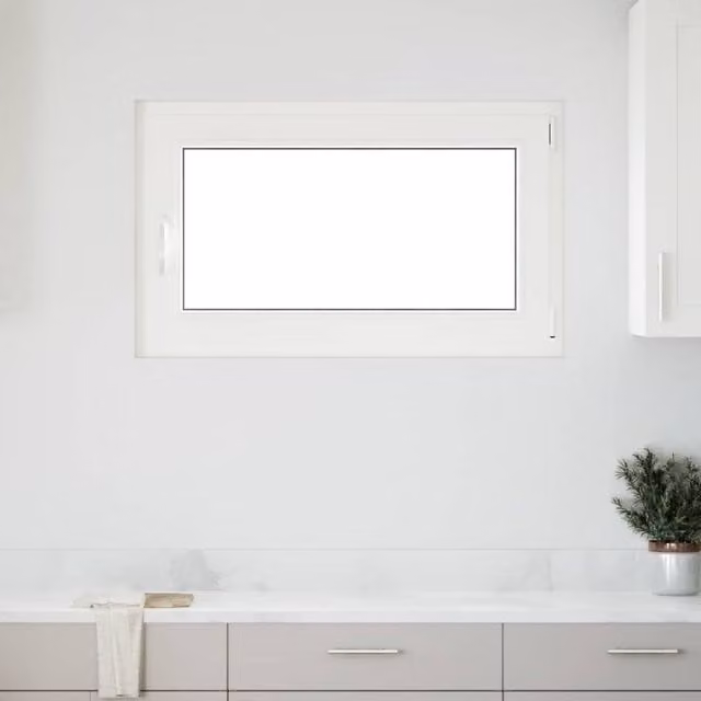 Berkfield Home RISOR Basement Window, Tilt and Turn, DIN Right, White, W: 100 cm, H: 70 cm