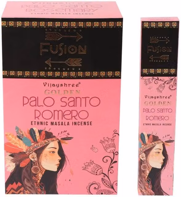 KDMD Golden Palo Santo and Rosemary Incense Sticks, 15g, Brown