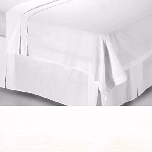 Belledorm 200 Thread Count 100% Egyptian Cotton Fitted Sheet, White, Single, W/D/H: 90 x 200 x 30.48 cm