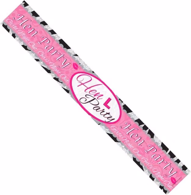 KDMD Pink Hen Party Foil Letter Banner Hanging Pennant Decoration Pack of 20
