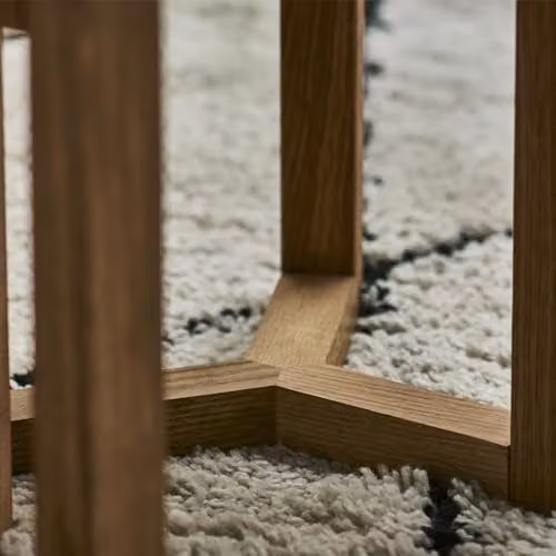 Julian Bowen Nidri Round Nest of 3 Side Tables in Light Oak – 3
