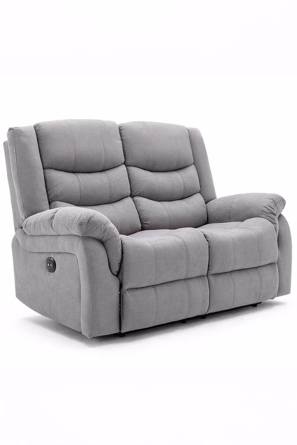 More4Homes Seattle Electric Recliner Fabric 1+2 Seater Sofa Set in Grey – 2