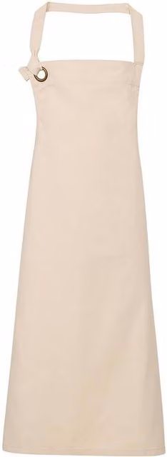 Premier Calibre Heavyweight Canvas Bib Apron in Beige/Sand