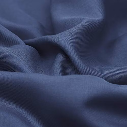 Panda London Bamboo and French Linen Pillowcases, 2-Pack, Blue, W/H: 75 x 50 cm – 5
