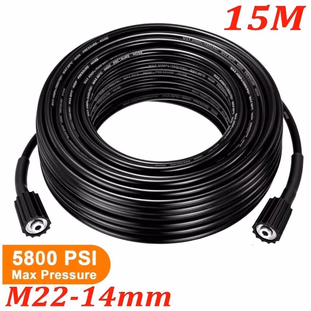 SPETLEK Black High Pressure Washer Hose Pipe, 15m – 2