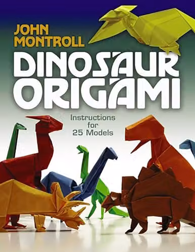 Dover Dinosaur Origami Multicolour Papercraft Kit