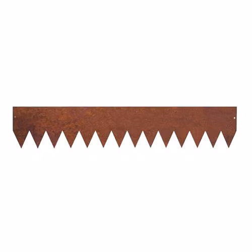Nicoman Metal Garden Border Edging with Saw-Tooth Spikes, Set of 5, Bronze – 2
