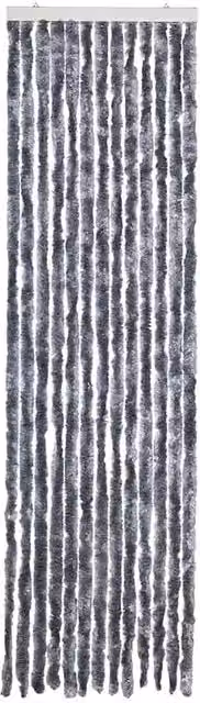 Berkfield Home Silver Chenille Insect Curtain, W: 56 cm, H: 200 cm