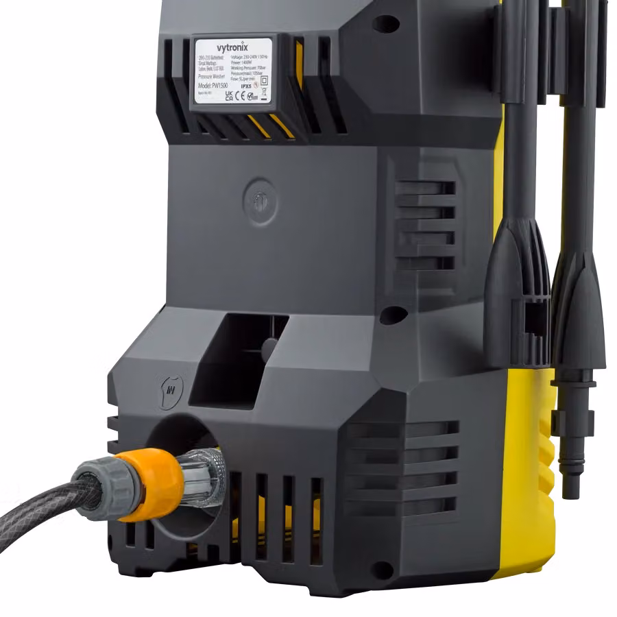 Vytronix 1400w Compact Pressure Washer in Yellow – 3