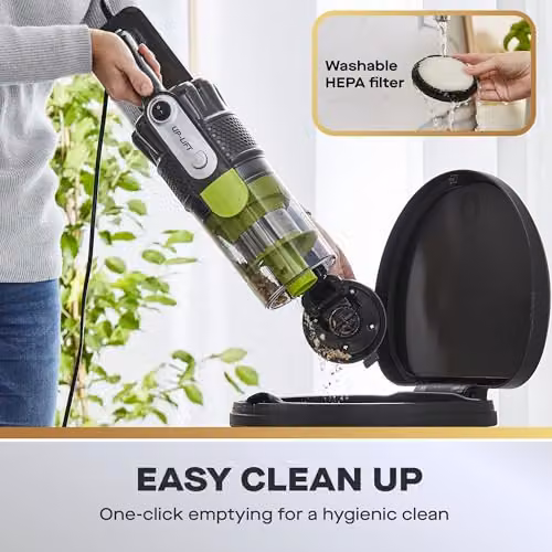 Daewoo Tornado Up-Lift Upright Vacuum Cleaner 600W Green with LED Headlight and Pet Hair Function – 5