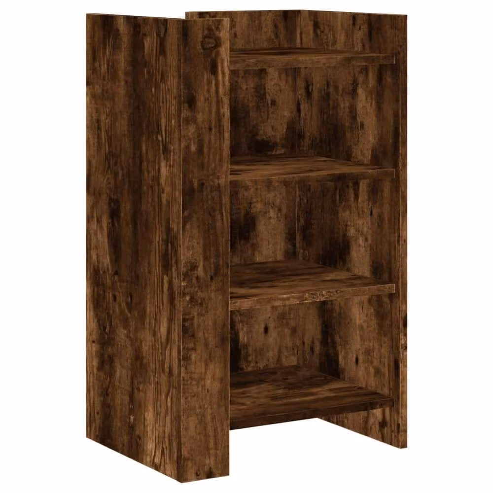 Berkfield Home Smoked Oak Sideboard in Brown, W/D/H: 45 x 35 x 75 cm – 3