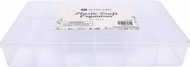Art Studio Transparent Plastic Craft Organiser