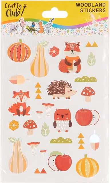 Crafty Club Woodland Paper Stickers, Multicolour, 20.0 cm