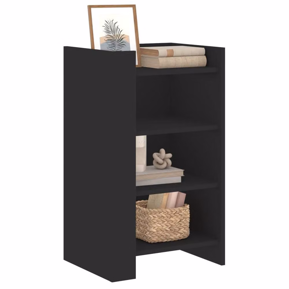 Berkfield Home Modern Black Matt Sideboard, W/D/H: 45 x 35 x 75 cm – 3