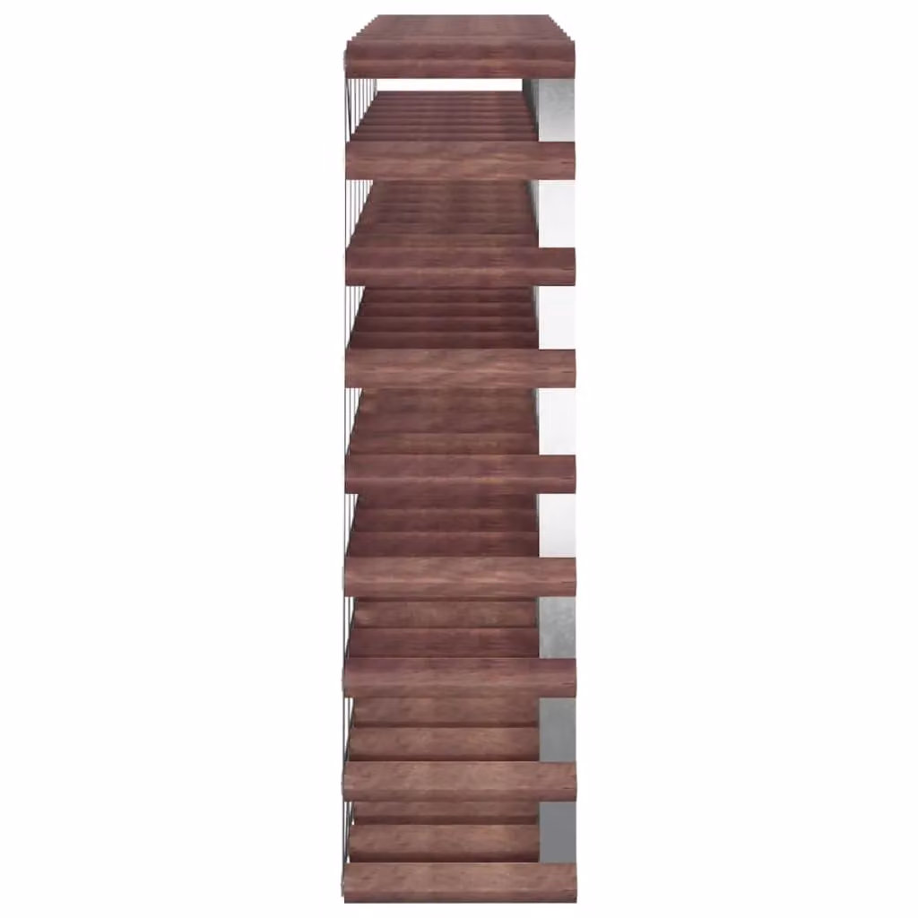 Berkfield Home Rustic Brown Solid Wood Pine Wall Mounted Wine Rack for 72 Bottles – 5