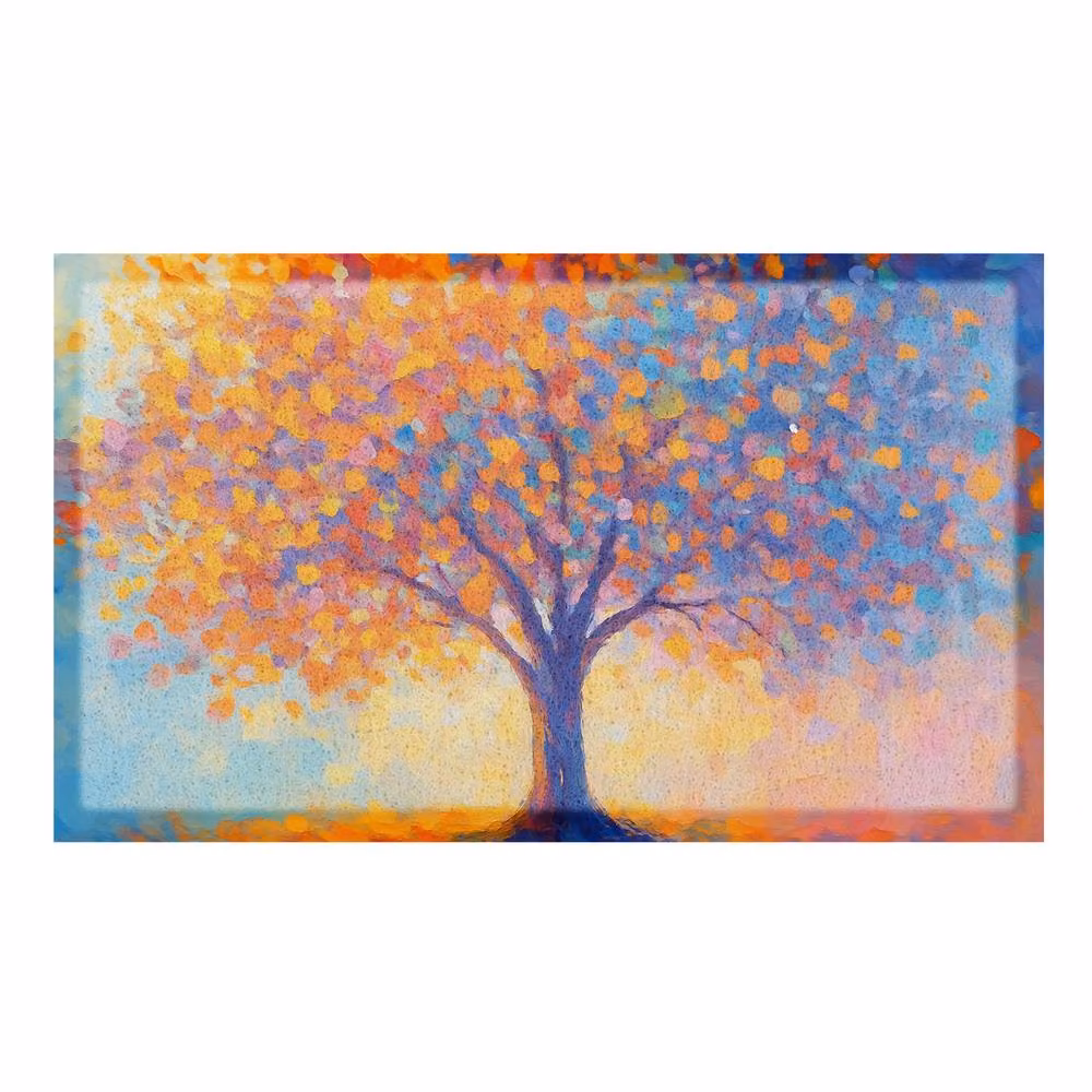 Artsy Mats Tree Of Life Doormat, Multicolour, W/D/H: 70 x 40 cm – 2