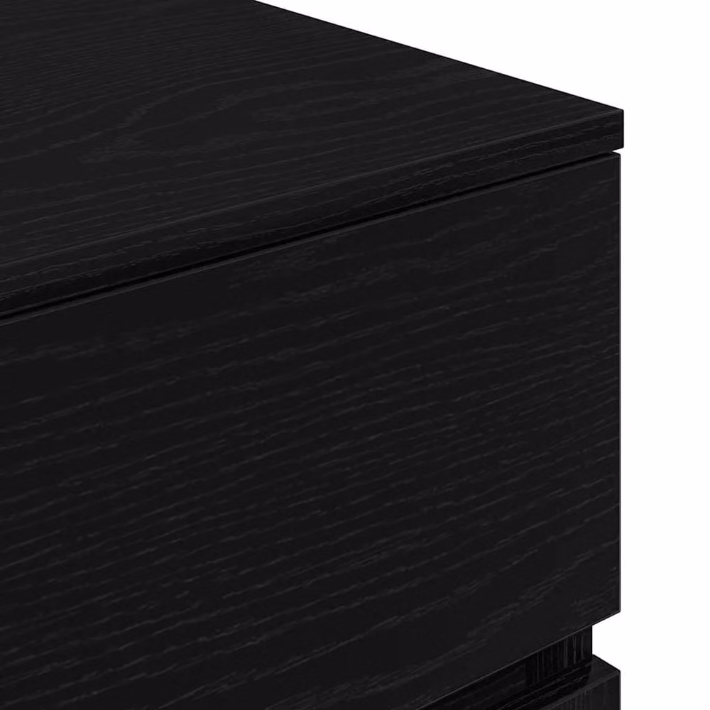 Berkfield Home Black Modern Bedside Cabinet in MDF, W/D/H: 39 x 35 x 65 cm – 6
