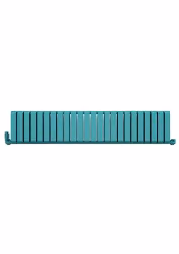 Terma Steel Radiator in Petrol Teal, W: 156.5 cm, H: 33.0 cm – 2