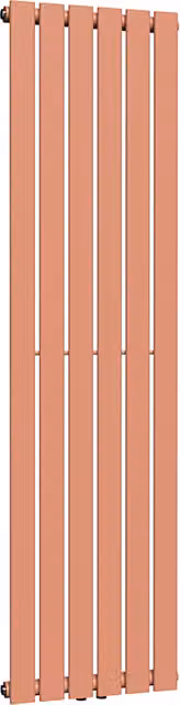 Lux Heat Coral Coloured Vertical Flat Radiator, H 160 cm x W 42 cm