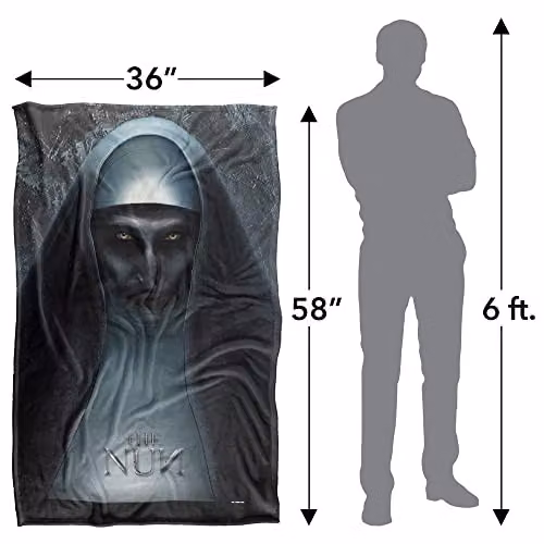 LOGOVISION The Nun Poster Super Soft Fleece Throw Blanket, Multicolour, W/D/H: 91 x 147 cm – 4